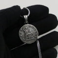 Load image into Gallery viewer, Antoninus Pius Coin Silver Pendant
