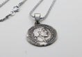 Load image into Gallery viewer, Antoninus Pius Coin Silver Pendant
