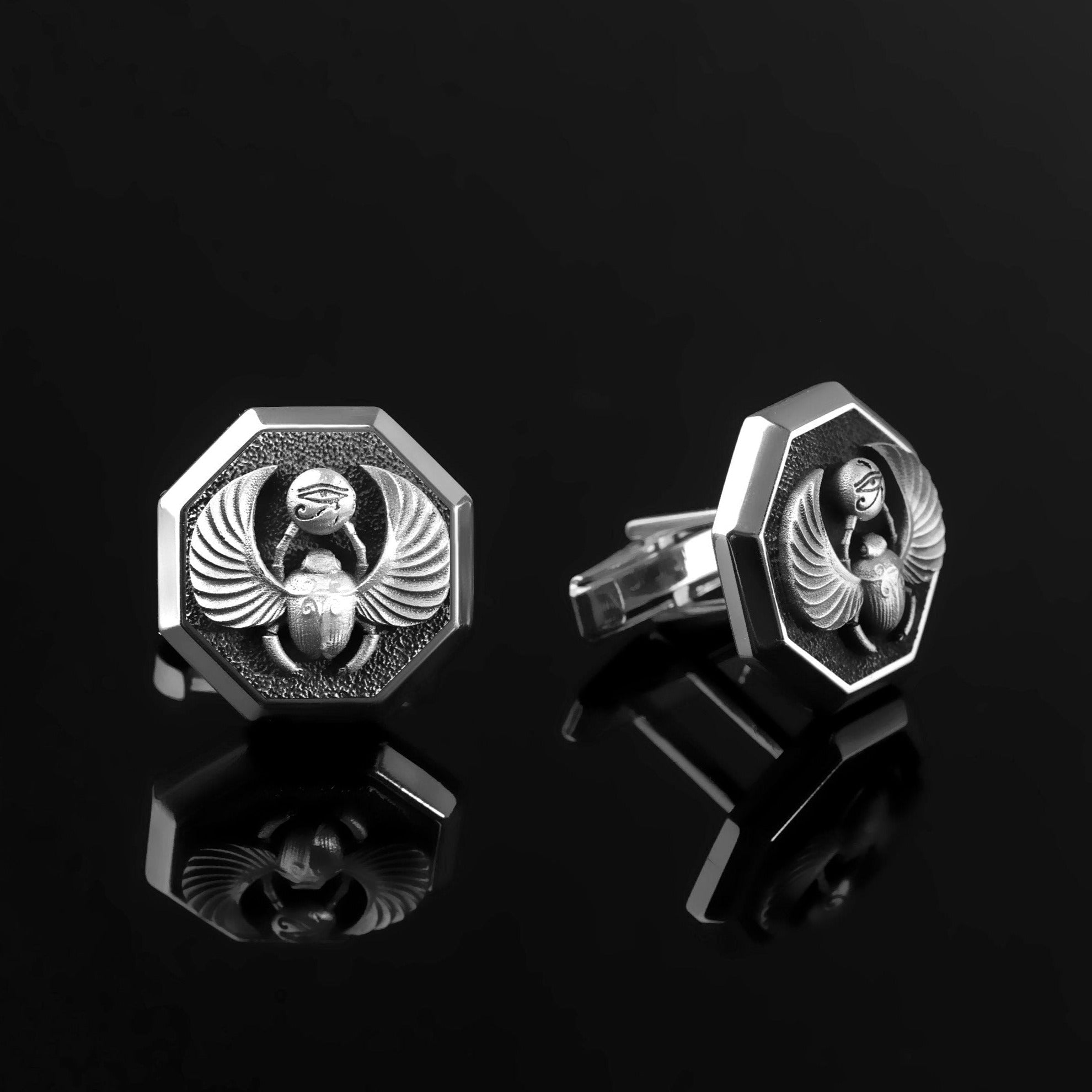 Silver Egyptian Scarab
