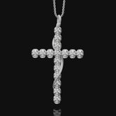Gothic Cross of Skulls, Polished Finish