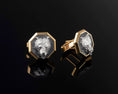 Load image into Gallery viewer, Silver Bear Cufflinks, Rose gold
