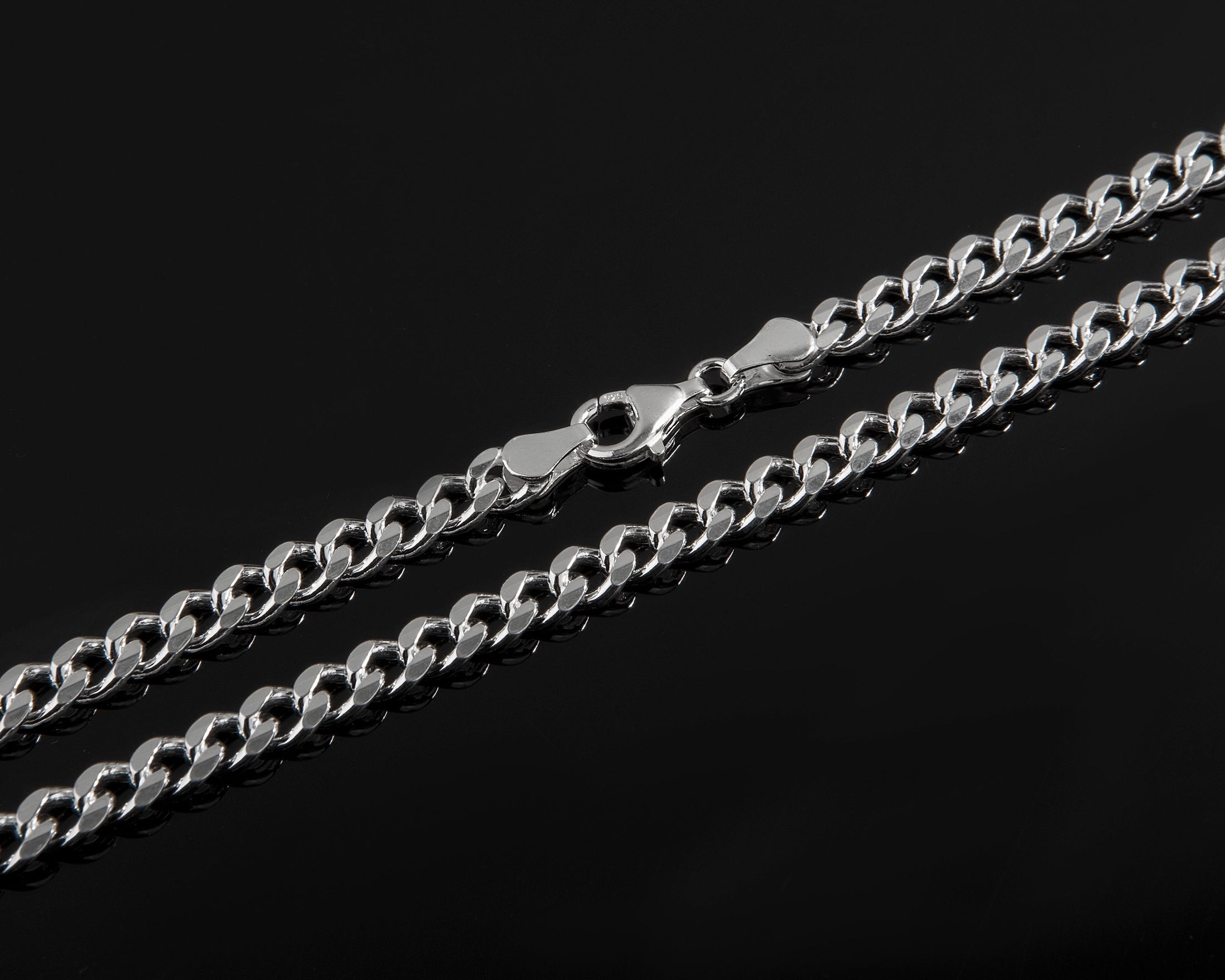 Silver Cuban Link Chain, 5.75mm