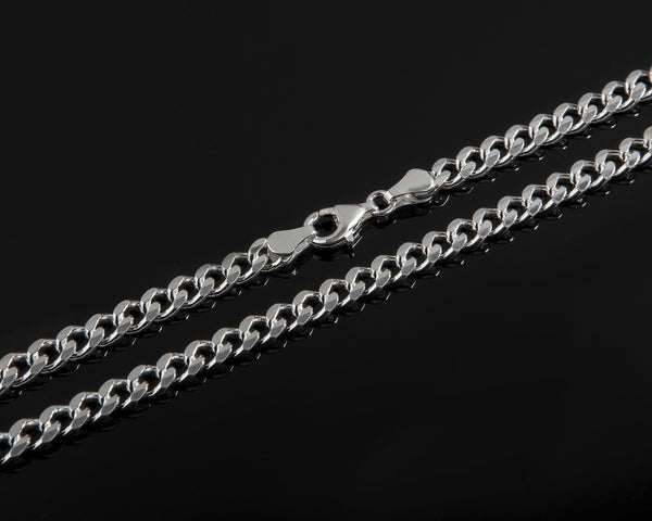 Silver Cuban Link Chain, 5.75mm