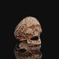 Load image into Gallery viewer, Skull Ring, Gothic Ring, Rose Gold Finish
