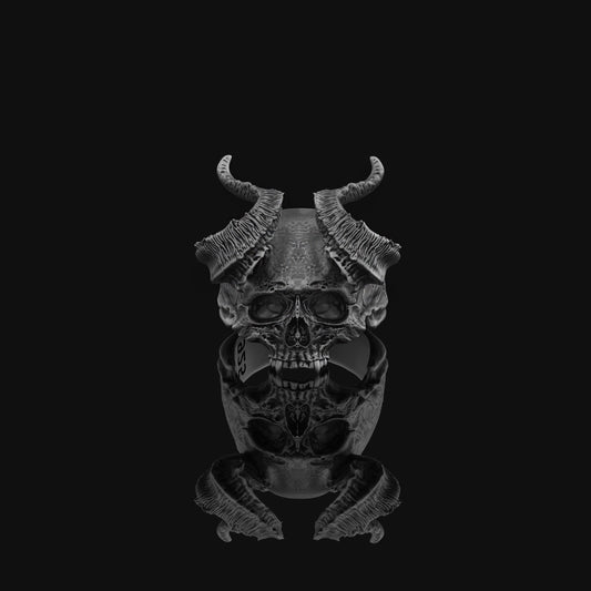Demon Skull Ring with