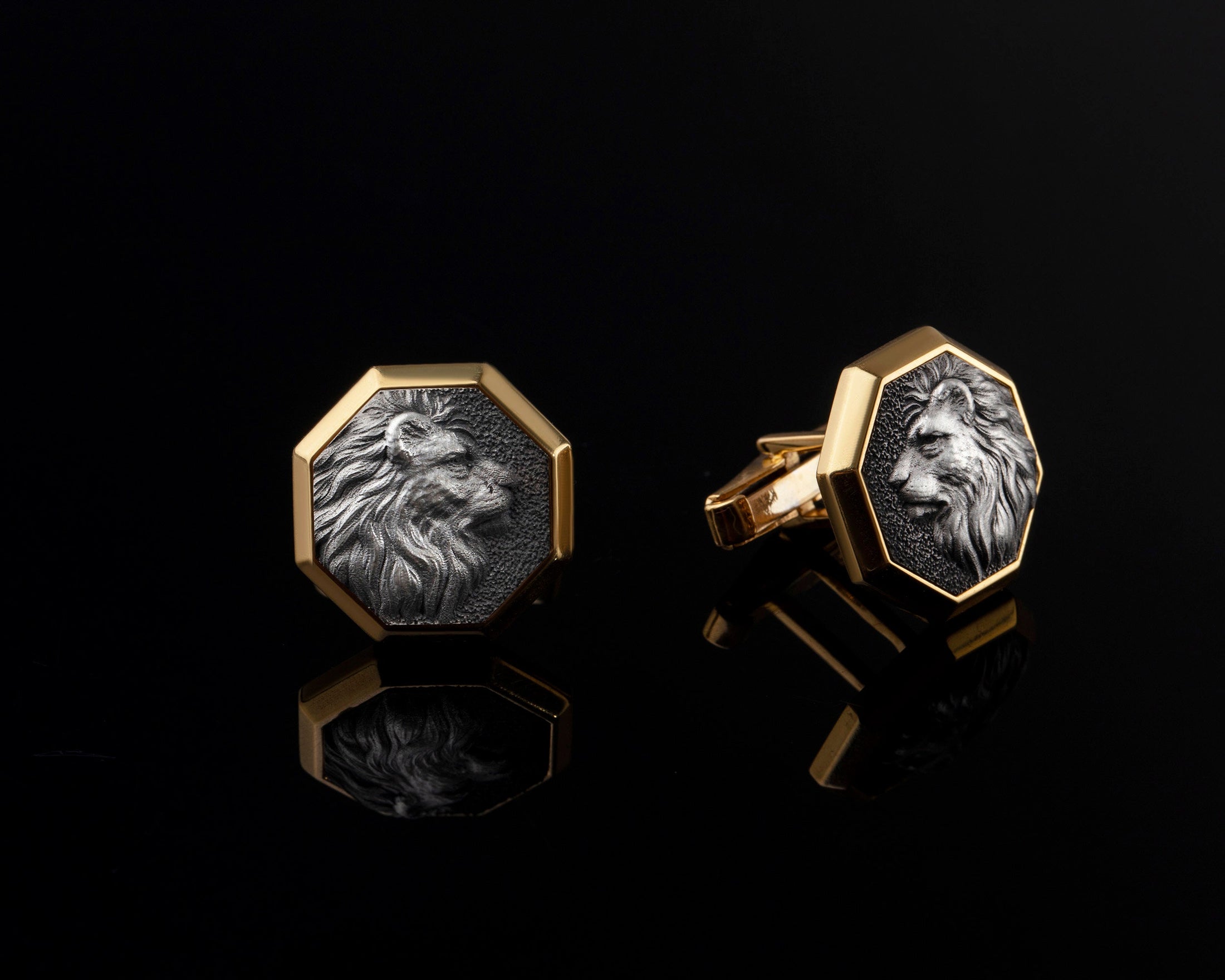 Lion Mens Cufflinks,