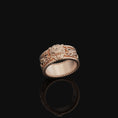 Load image into Gallery viewer, Braided Tiger Band - Engravable Rose Gold Finish
