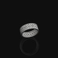 Load image into Gallery viewer, Celtic Knot Band Oxidized Finish
