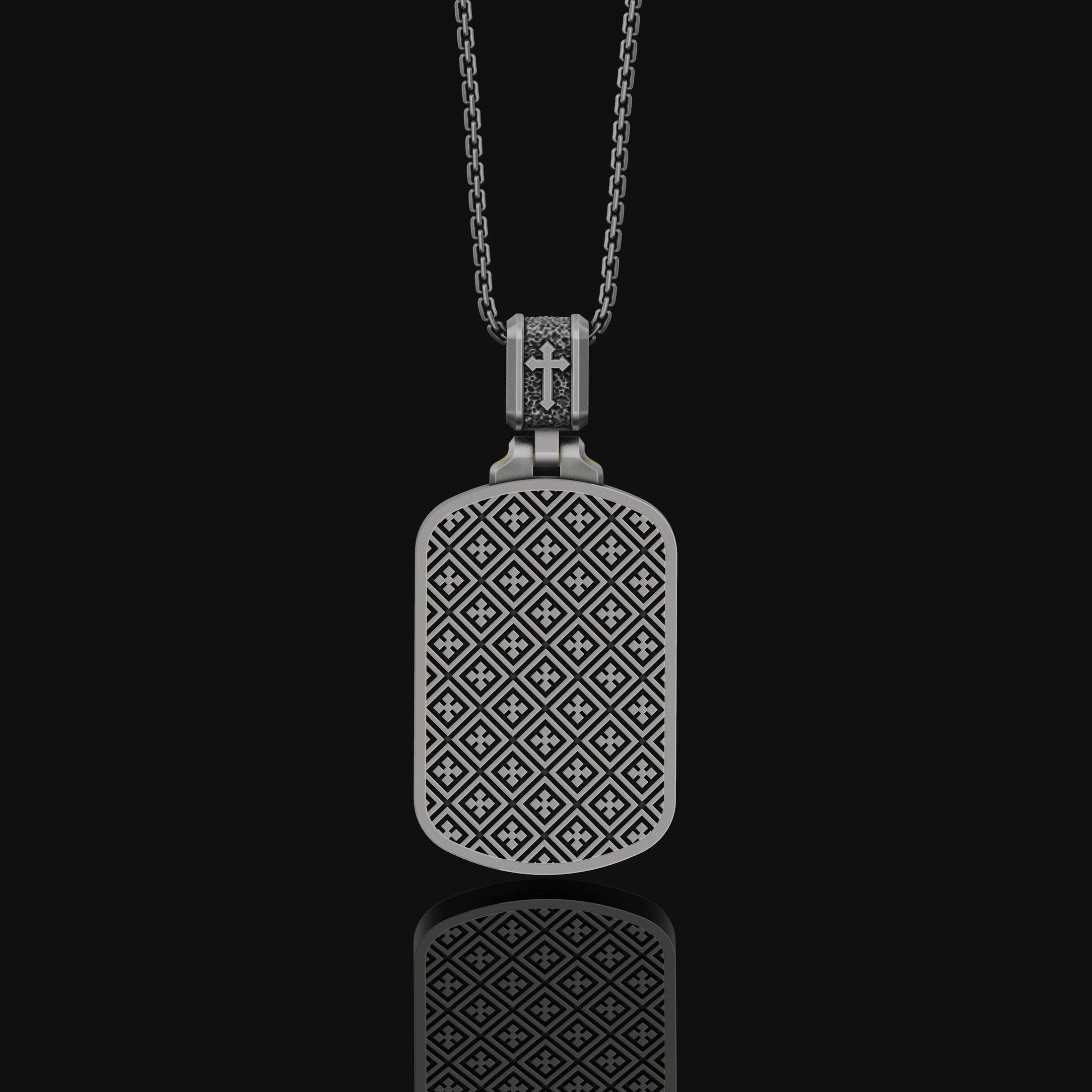 Silver Pensive Jesus Mens