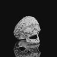 Bild in Galerie-Betrachter laden, Skull Ring, Gothic Ring, Polished Finish
