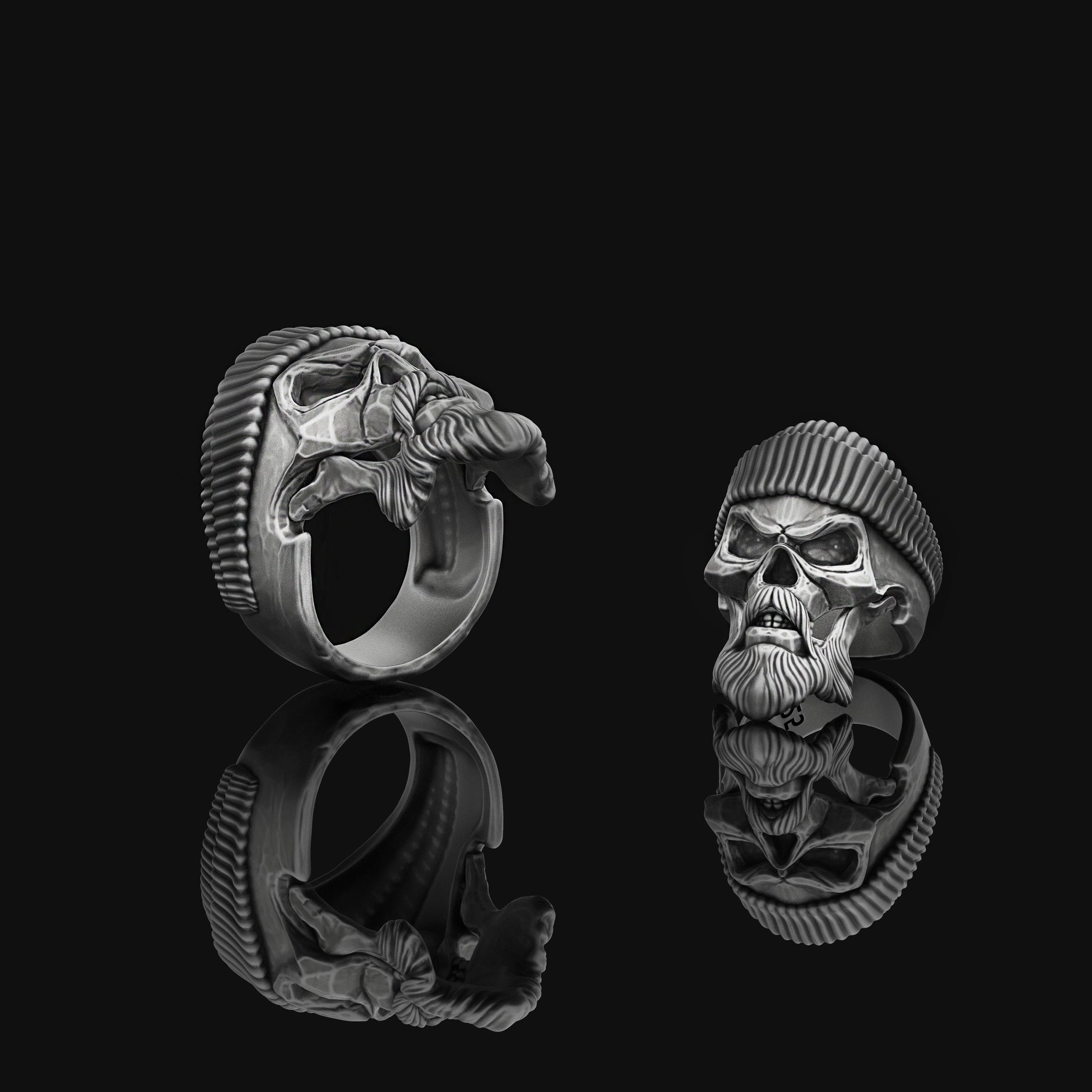 Men's Skull with Beret