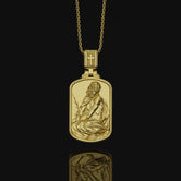 Silver Pensive Jesus Mens