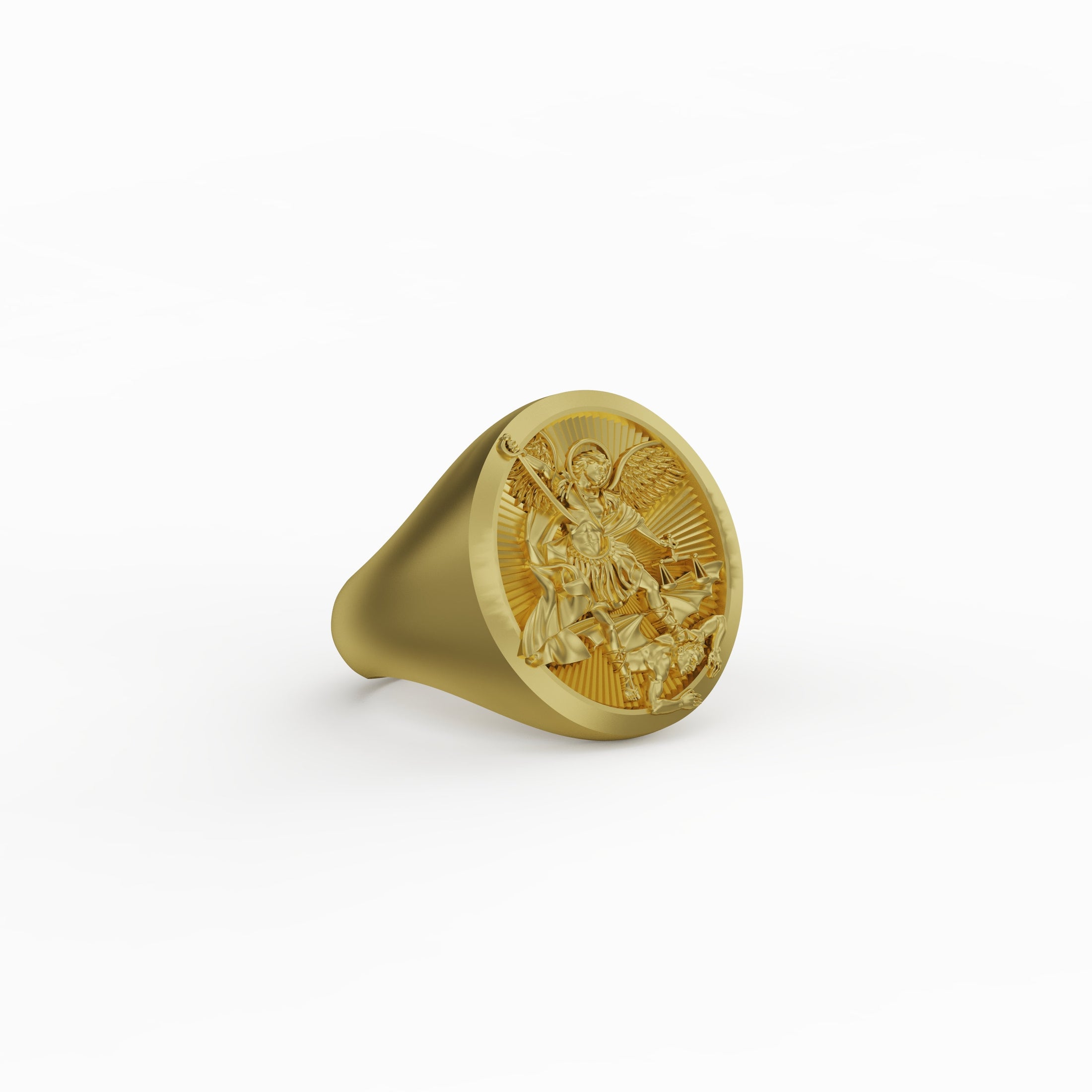Saint Archangel Michael Gold Finish