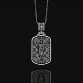 Silver Jesus Necklace,