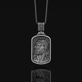 Silver Jesus Necklace,