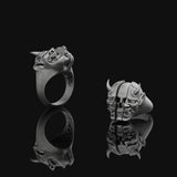 The Dead Samurai Ring, Oxidized Finish