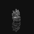 Load image into Gallery viewer, Silver Yama Ring, God of Oxidized Finish
