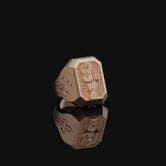 Silver Saint Dominic Men Rose Gold Finish