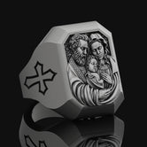 Holy Family, St Joseph, Oxidized Finish