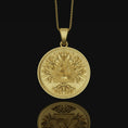 Load image into Gallery viewer, Valknut Pendant Sterling Gold Finish
