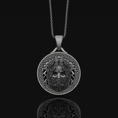 Silver Zeus Men's Oxidized Finish