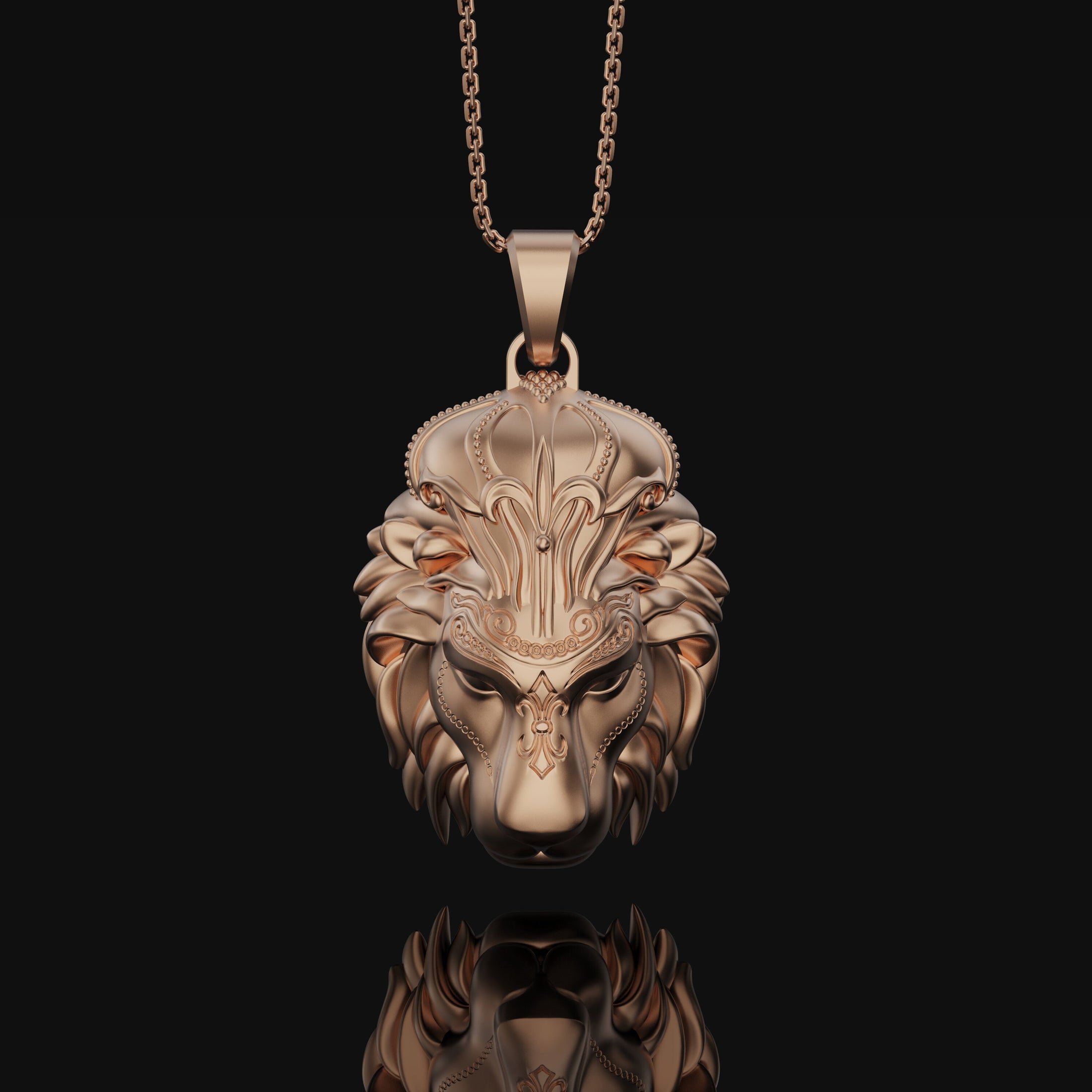 Leo Lion Head Necklace