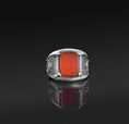 Load image into Gallery viewer, Gemstone Odin Ring, Tiger's eye
