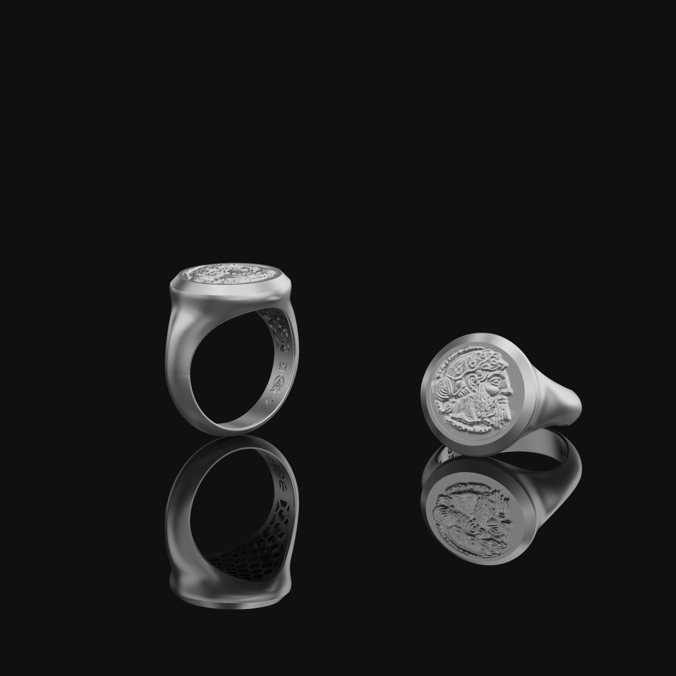 Silver Coin Ring,