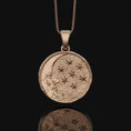 Load image into Gallery viewer, Moon Necklace, Crescent Rose Gold Finish
