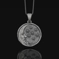 Load image into Gallery viewer, Moon Necklace, Crescent Oxidized Finish
