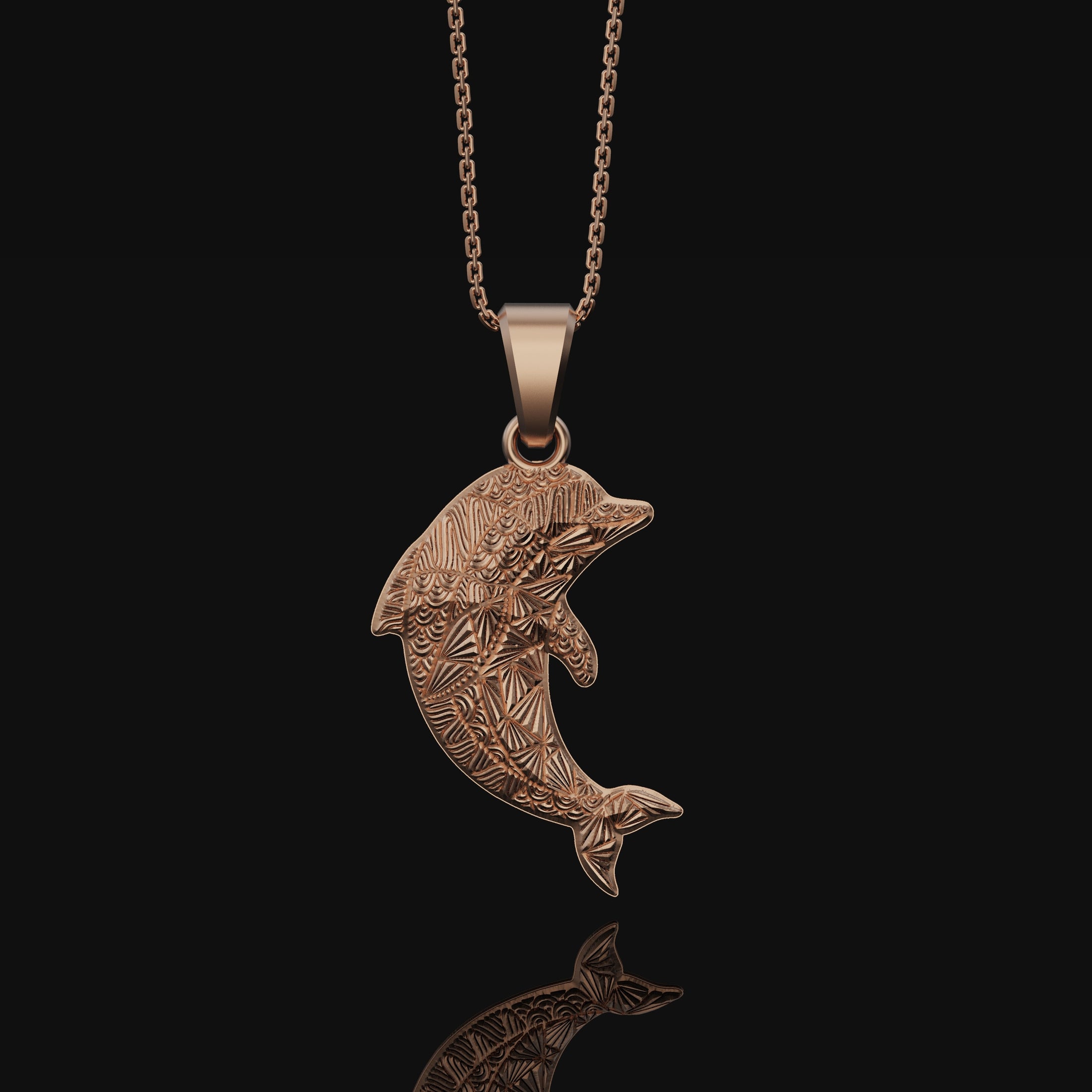 Dolphin Necklace, Silver