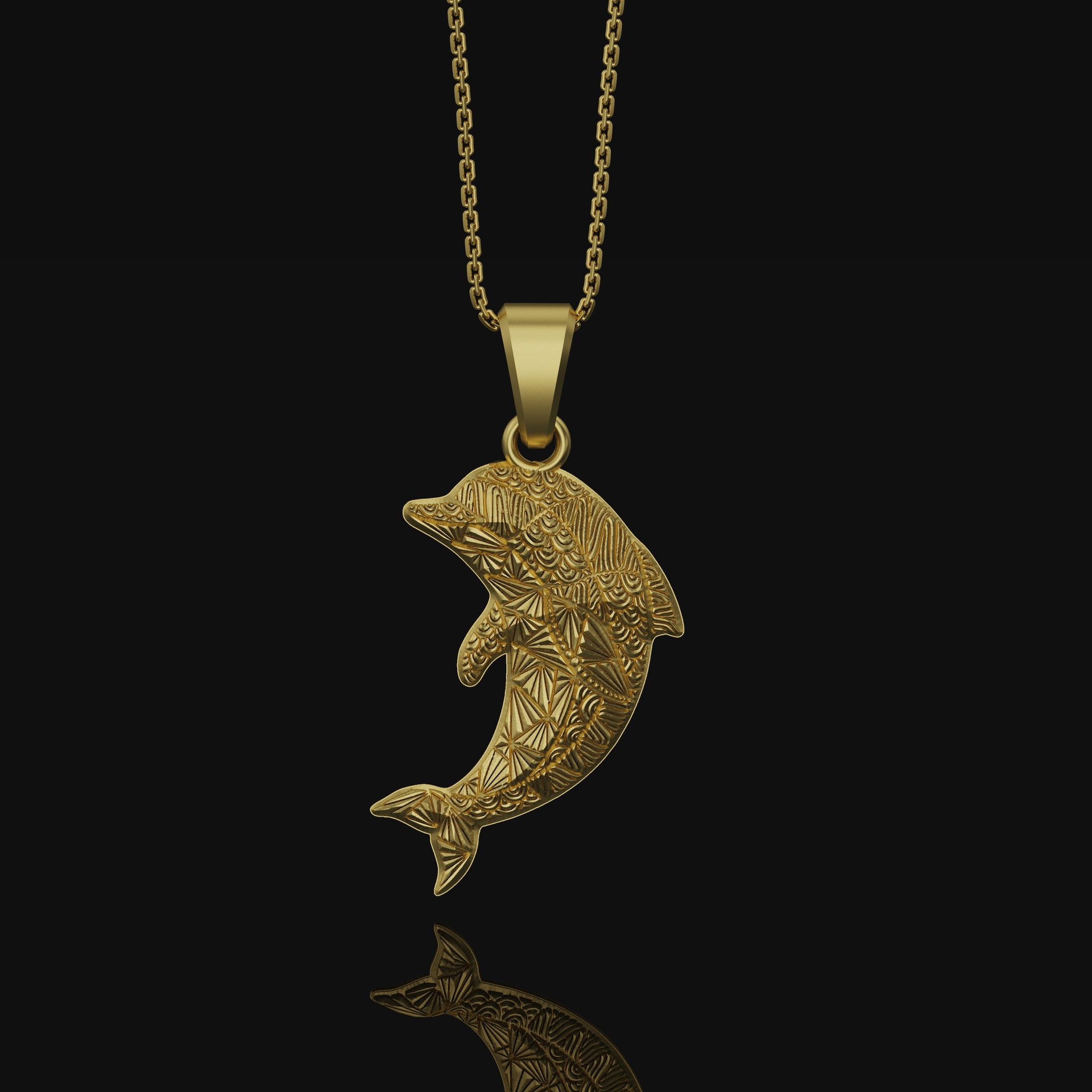 Dolphin Necklace, Silver