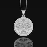 Valknut Pendant Sterling Polished Finish