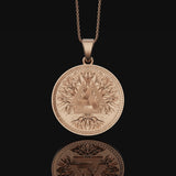 Valknut Pendant Sterling Rose Gold Finish