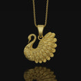 Load image into Gallery viewer, Silver Swan Necklace,
