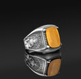 Load image into Gallery viewer, Gemstone Odin Ring, Agate
