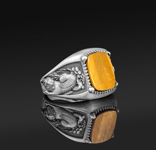 Gemstone Tiger Ring Tiger's eye