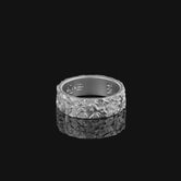 Floral Band - Engravable Polished Finish