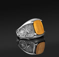 Load image into Gallery viewer, Sterling Silver Sailor Tiger's eye
