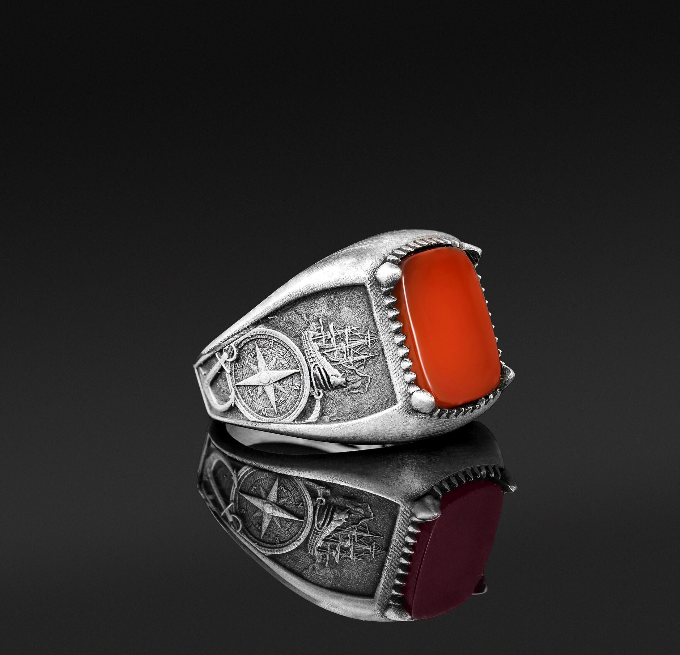 Sterling Silver Sailor Carnelian