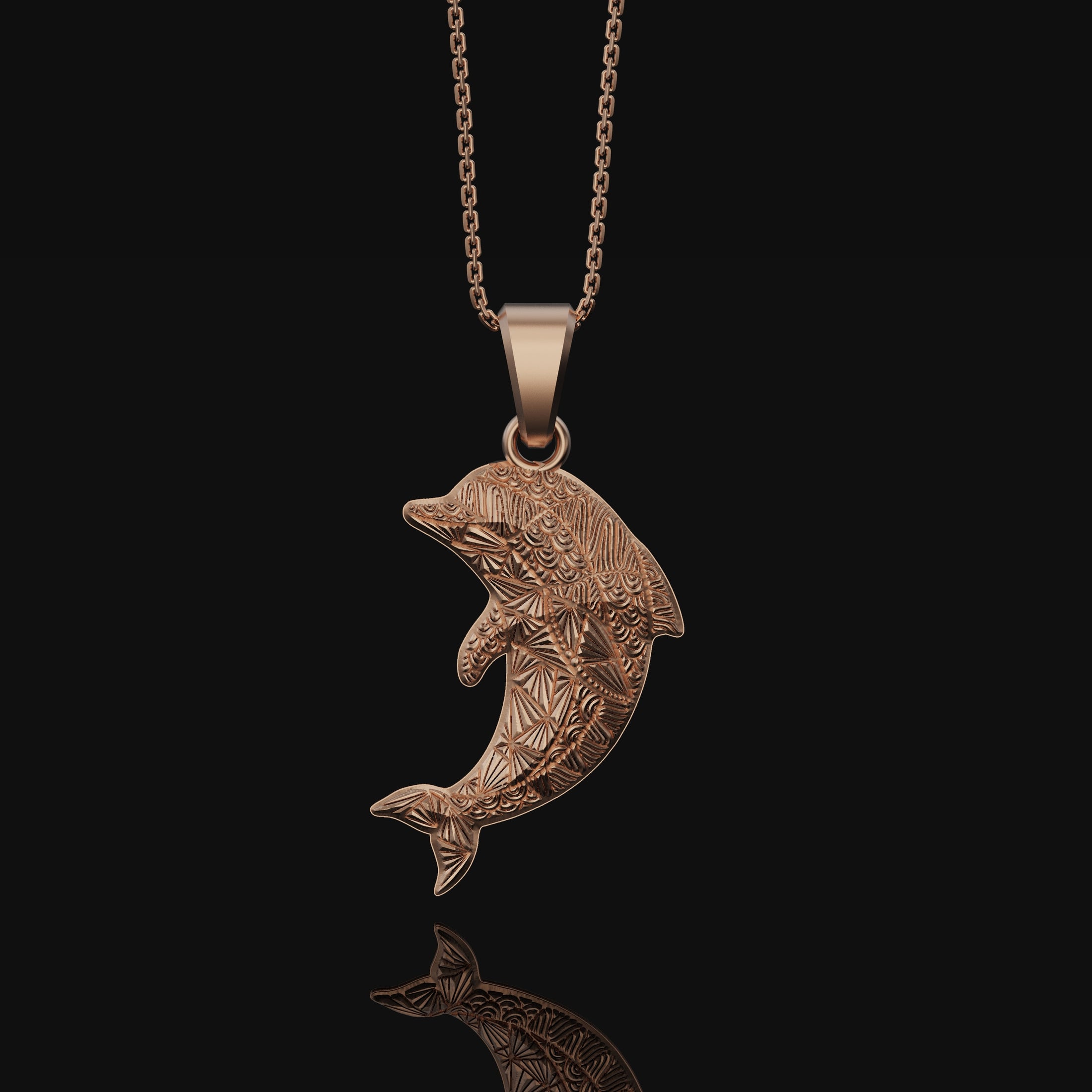 Dolphin Necklace, Silver