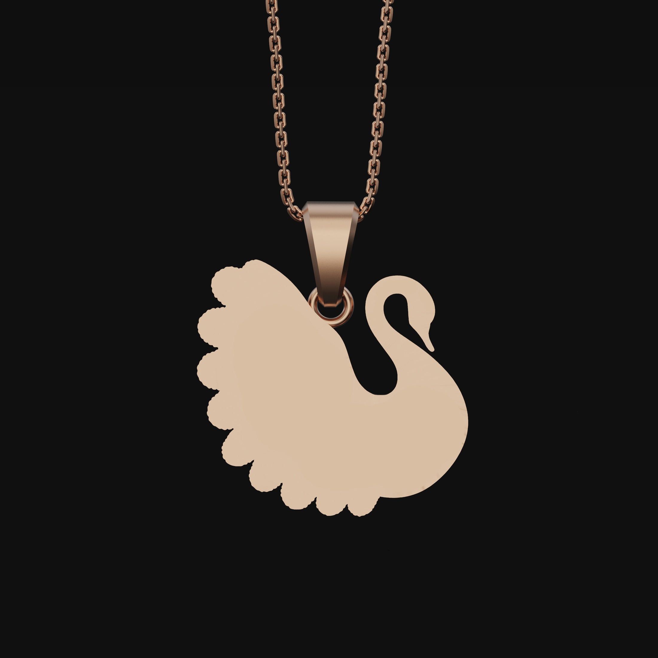 Silver Swan Necklace,