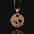 Load image into Gallery viewer, Silver Raven Necklace,

