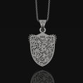 Load image into Gallery viewer, St Michael Archangel Shield Necklace
