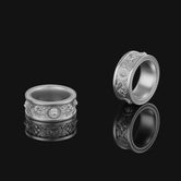 Inlaid Lion Band - Engravable Polished Finish