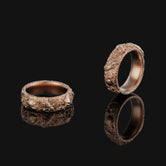 Skulls and Carps Band - Engravable Rose Gold Finish