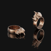 Rhino Head Band Rose Gold Finish