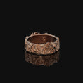 Load image into Gallery viewer, Serpent Dragon Band - Engravable Rose Gold Finish
