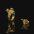 Bild in Galerie-Betrachter laden, Skull Ring, Biker Ring, Gothic Ring, Skull Jewelry, Silver Skull Ring, Punk Ring, Gothic Skull, Gift For Him, Biker Skull Ring
