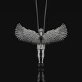 Load image into Gallery viewer, Silver Angel Pendant,
